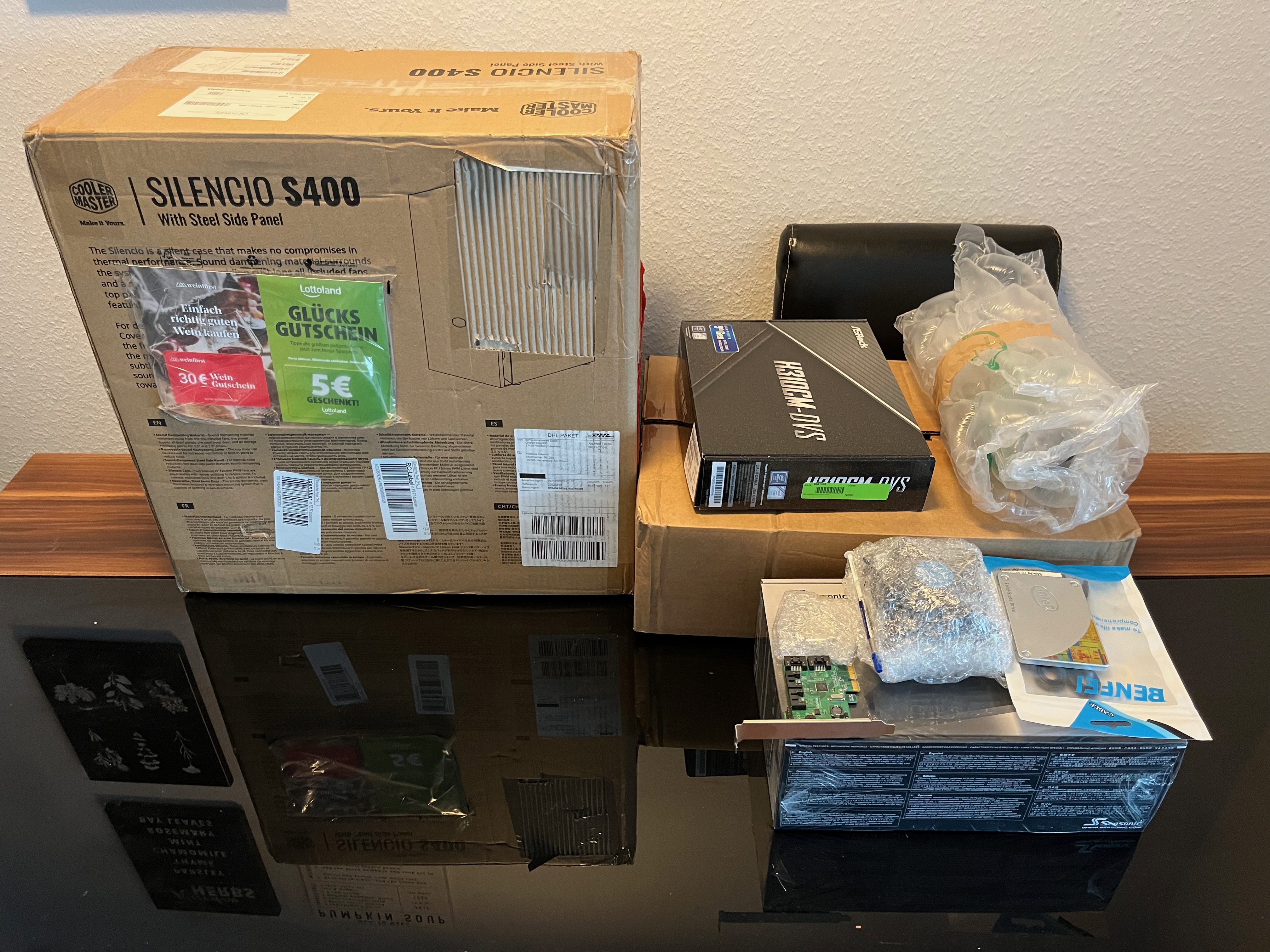 Die bestellte Hardware